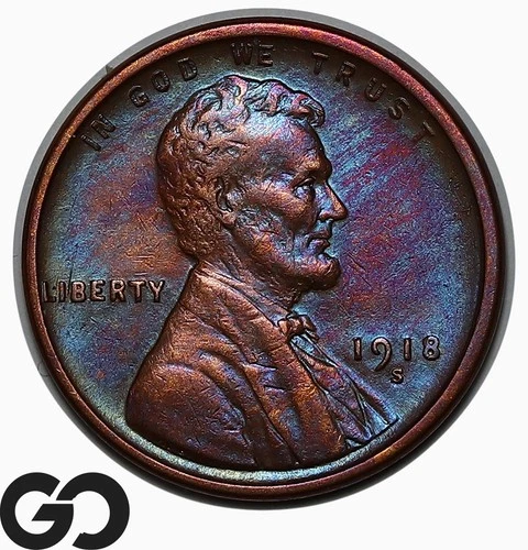 1918-S Lincoln Wheat Cent — photo from the most recent tracked eBay sale