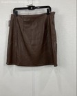 Old Navy Womens Brown Solid Fitted Fall Mini Skirt Large NWT — photo 2