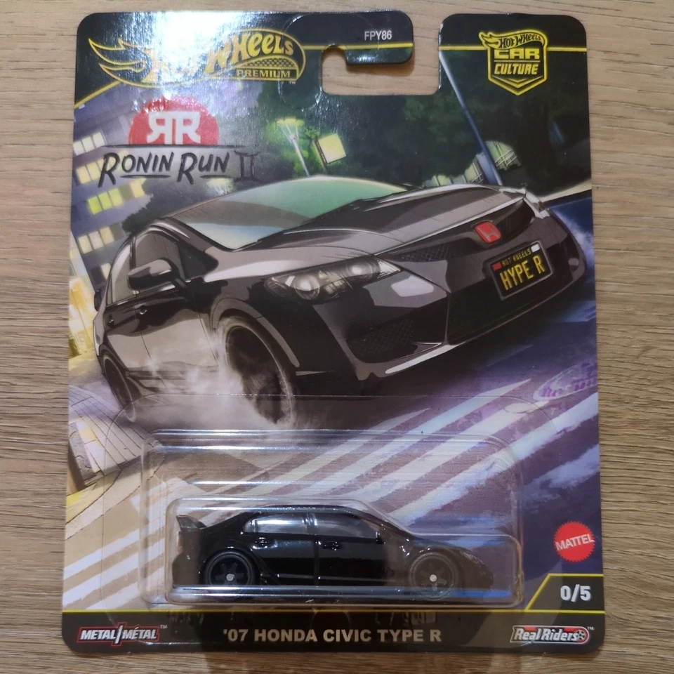 *Karte beschädigt* Hot Wheels Premium Ronin Run II Honda Civic Type R Chase 0/5