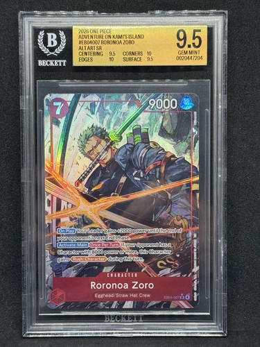 Roronoa Zoro (Alternate Art) graded BGS 9.5 for sale on eBay