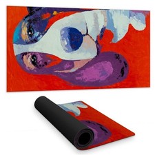 Begin Home Decor C1DM1531KBC46E 16 x 32 in. Blue Animals Desk Mat - Abstract ...