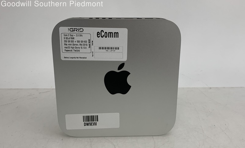 Apple Mac mini Server Mid 2010 Core 2 Duo 2.66GHz 8GB RAM 250GB SSD 500GB HDD