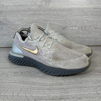 Nike Turnschuhe Herren grau UK Größe 8 Laufschuhe Epic React Flyknit AV3048-070