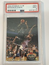 1992 Stadium Club Shaq Shaquille O'Neal Members Choice #201 RC PSA 9 Magic