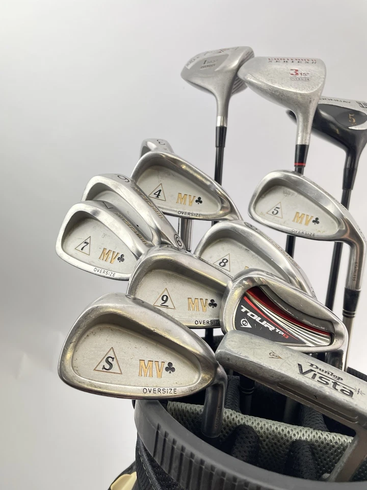 Mens Golf Package Set 13 Clubs Regular Flex /Right /New Grips /Cart Bag /28916 - Image 3 of 4