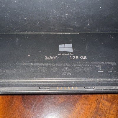 Microsoft Surface PRO Windows 8 Pro 128 GB w/ Docking For Parts As