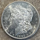 1887-S NEAR+ GEM BU MS MORGAN SILVER DOLLAR * FROM ORIGINAL COLLECTION PL