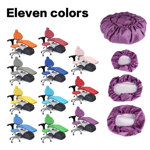 4PCS/Set Dental Chair Soft Cover Sleeves Protector Waterproof PU Leather Elastic - Picture 1 of 156