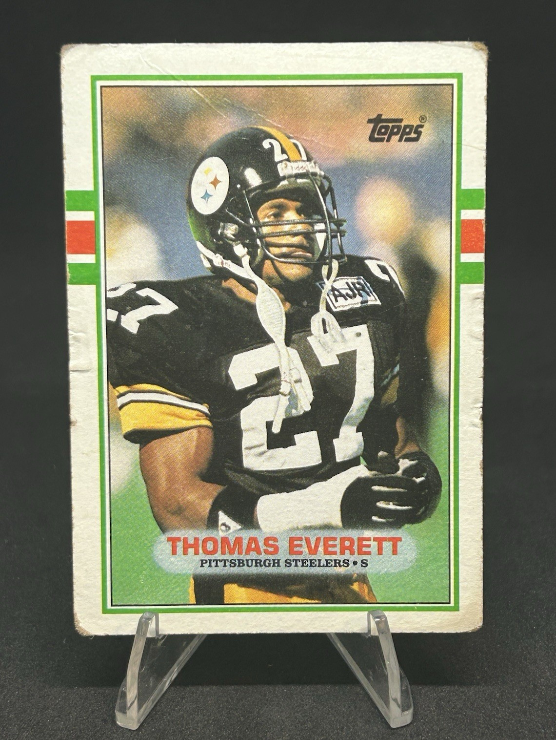 Thomas Everett - Pro Bowl Safety - POOR - Guaranteed PSA 1 or 2 - 1989 Topps 322