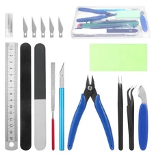 11PCS Model Kit Tools, Gundam Model Tool Kit, Hobby Building Tools Kit for Gu...