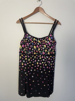 St. John s Bay NWT Tropical Floral Swimsuit Dress. Size 16. Modest. Retails $99.