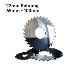 &Oslash; 65-100mm VHM Scheibenfr&auml;ser S&auml;geblatt 22mm Bohrung 0,2-6mm Dicke Schlitzfr&auml;ser