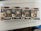 Stranger Things Funko Pops: Eleven w/ Eggos, Eleven, Hopper, Hopper w/ Vines Lot