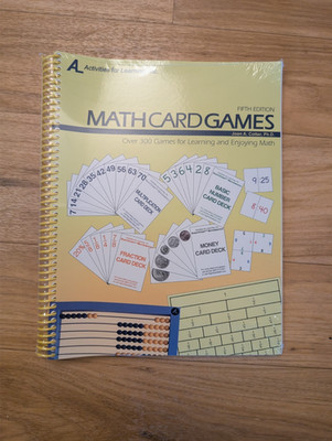 Math Card Games by Joan A. Cotter 5th Edition New Over 300 Games for Learning