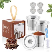 2-Pk Stainless Steel Reusable K Cup Coffee Filters for Keurig