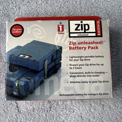 Iomega Zip Unleashed! Battery Pack Power Supply for Zip Disk Drives UNOPENED NIB