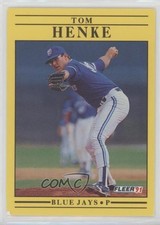 1991 Fleer Tom Henke #176 y8y