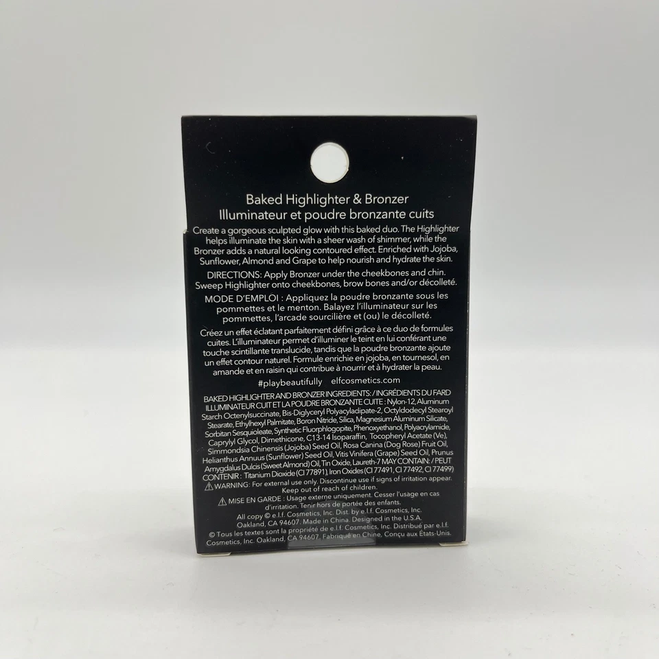 ELF Baked Highlighter Bronzer Duo Bronzed Glow 83372C  DISCONTINUED NOS Make Up - Image 3 of 4