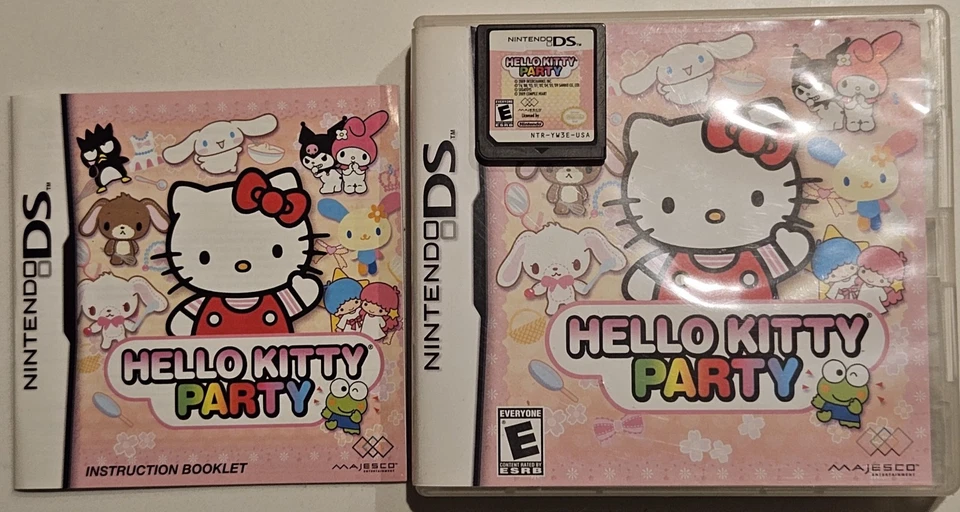 Hello Kitty Party Nintendo Ds Game Complete w/ Manual Case Free Fast Despatch Au - Image 4 of 4