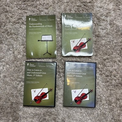 The Great Courses Understanding  of Music 2 books + 6 DVD Guidebook Transcript