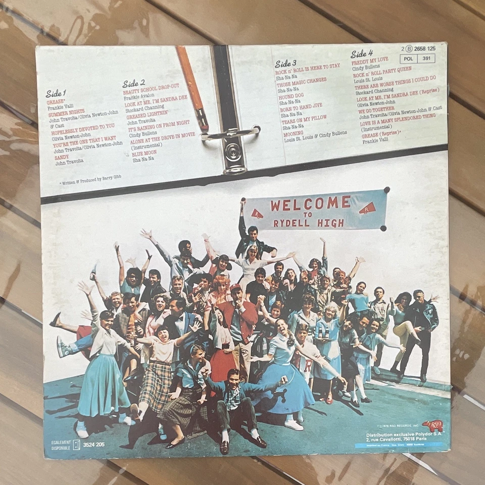 John Travolta & Olivia Newton-John – Grease B.O. LP 30 cm 33 tours - Photo 3/3