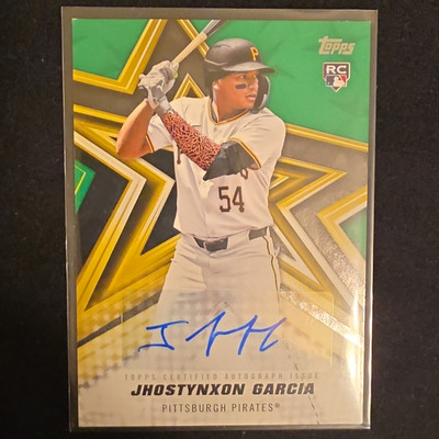 Topps 2026 Series 2 Jhostynxon Garcia Pirates RC Auto Green /99 BSA2-JG