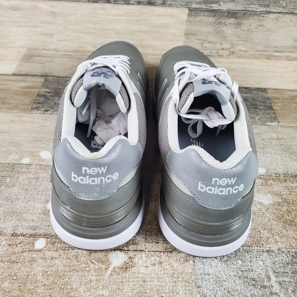 Zapatos de golf New Balance 574 para hombre talla 9 deportivos grises sin clavos con cordones Foto 3 de 4