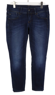 G-Star Lynn Mid Skinny Jeans Damen W33/L28 Neu Whiskers Zip Fly Stretch