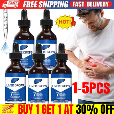 1-5x Lebertropfen Leber Liquid Tropfen 7 Spezialverbindungen Ultra Absorption 30ML 
