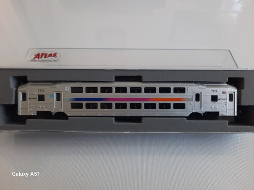 Spur N Atlas #40 004 057 -  Multilevel Trailer, NJ TRANSIT #7575 | Condition: Neu
