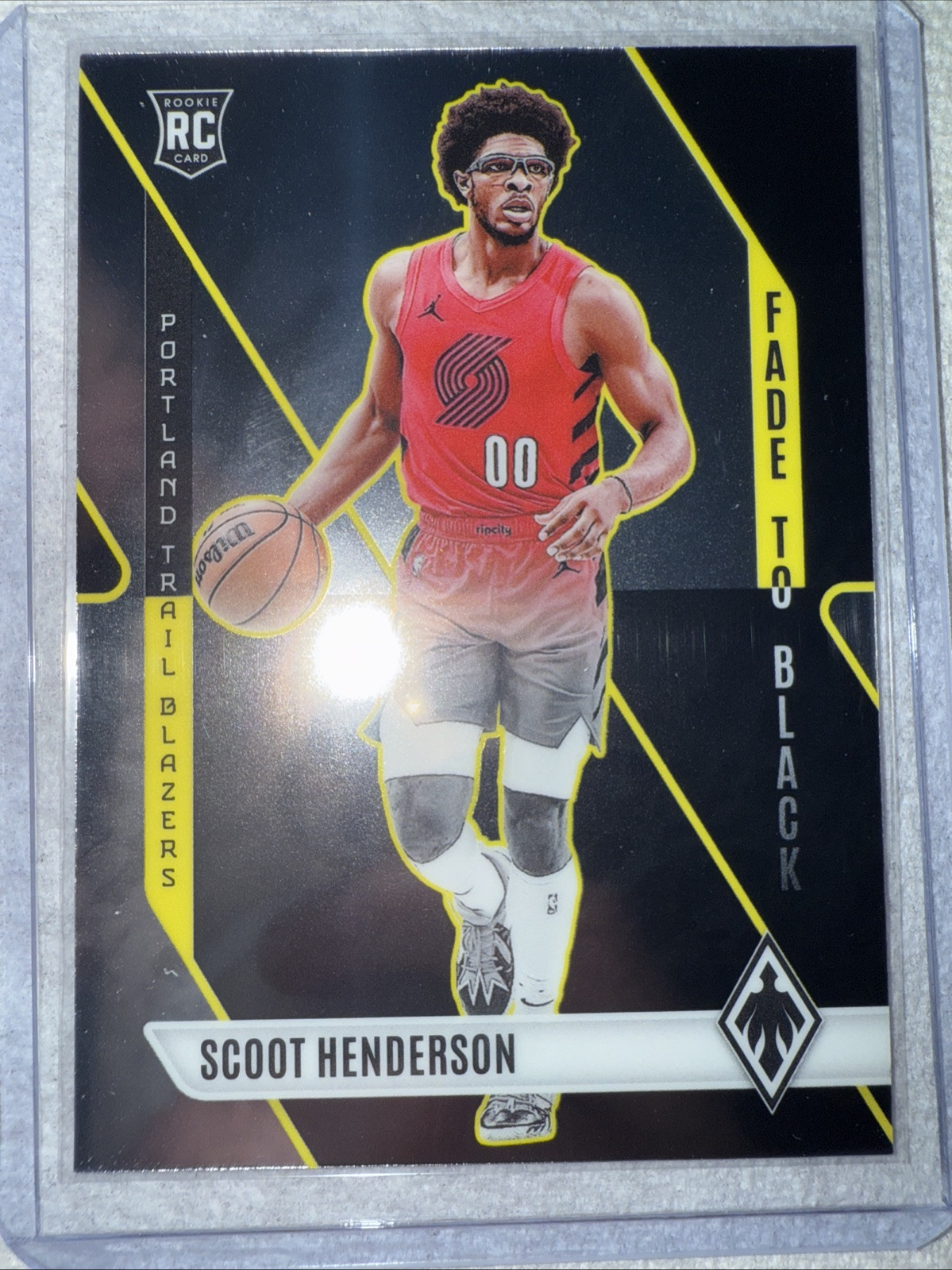 SCOOT HENDERSON Rookie Card • FADE TO BLACK #6 • 2023-24 Phoenix • BLAZERS RC