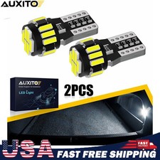 Auxito Canbus T10 168 194 2825 Led License Plate Light Bulbs 6500k Bright White