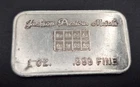 Vintage 1 oz Jackson Precious Metals Periodic Table .999 Fine Silver Bar 1970s