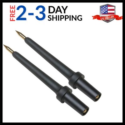 2Pk 4Mm Banana Jack 3 Tip Black
