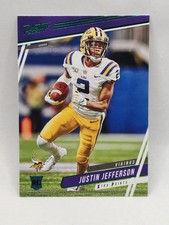 2020 Prestige Xtra Points Green Justin Jefferson RC #267 Rookie Card Vikings. rookie card picture