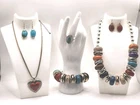 ESTATE Vintage & Contemporary Jewelry Lot Necklace Ring Bracelet  6 Pc Costume
