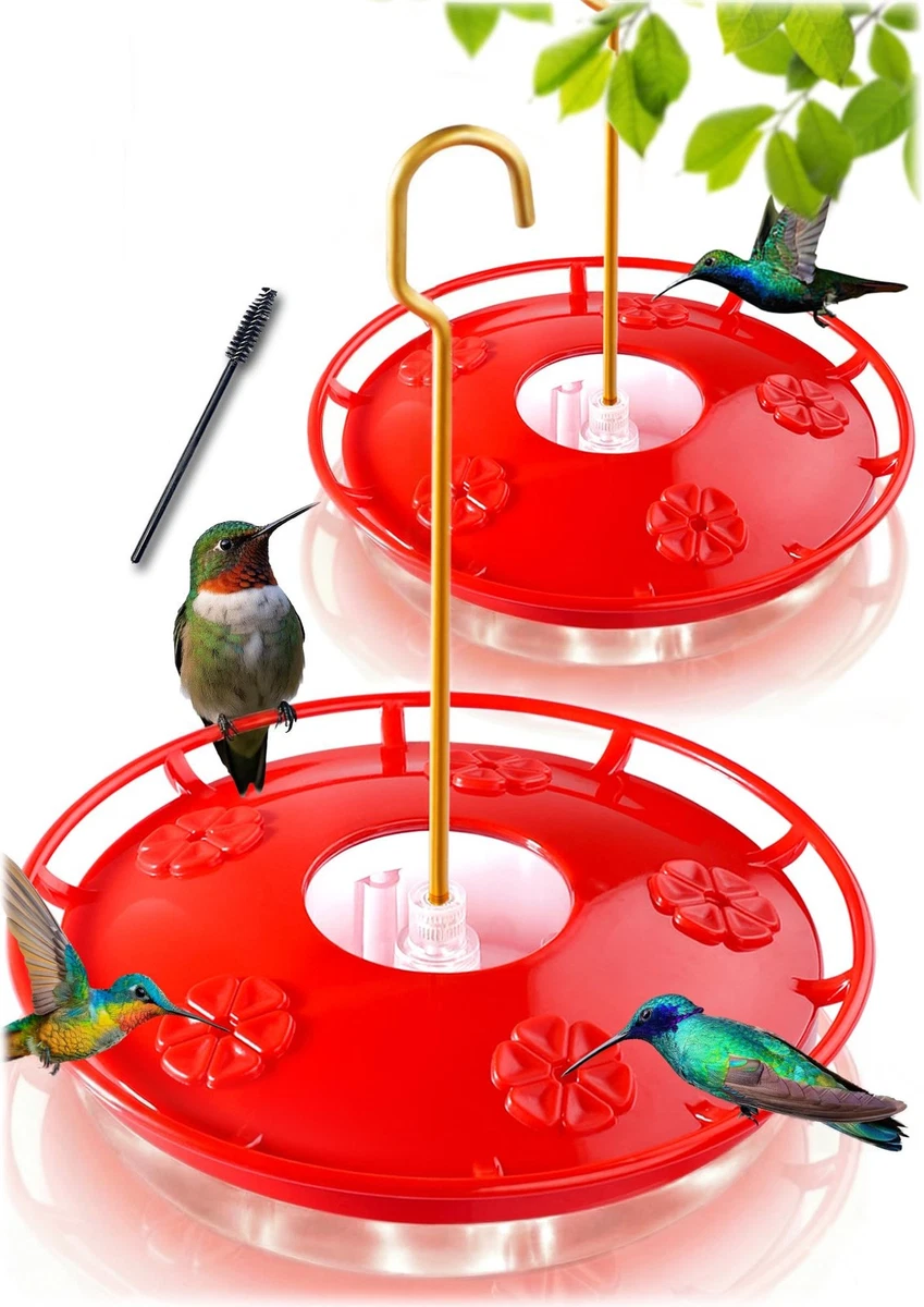 Confezione da 16 mangiatoie per colibrì con 2 spazzole per la pulizia