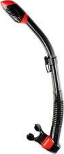 Cressi Supernova Dry Snorkels, Black/Red One Size, D 