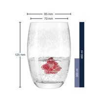 Leonardo Chateau Trinkglas Klar Floral 6Er-Set 460Ml Wasserglas Longdrinkglas