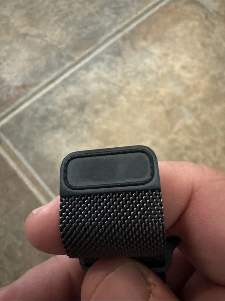 Apple Watch Milanese Loop 44 mm (42/45/49) genuino OEM grafito negro pizarra Foto 4 de 4