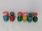 Vintage Fisher Price Little People Figures Lot Bad Boy Mailman African American