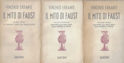 Vincenzo Errante: Der Mythos von Faust (drei Bände) - Samsoni, 1951-1952