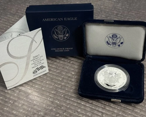 2007-W 1 oz Proof Silver American Eagle (w/Box & CoA)