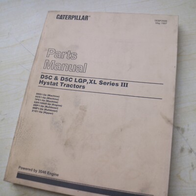 CAT Caterpillar D5C Tractor Dozer Crawler Parts Manual Catalog book SERIES III 3