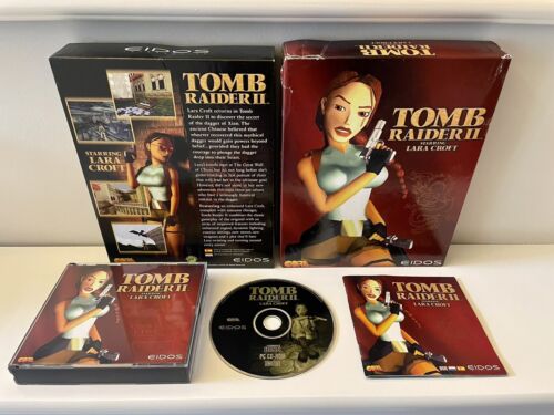Tomb Raider 2 II Big Box PC Game with Booklet UK PAL 1997 CIB Tested - Picture 2 of 8