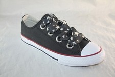 Big Girls Chuck Taylor All Star Big Eyelets Ox Informal 660728F CASI NEGRO