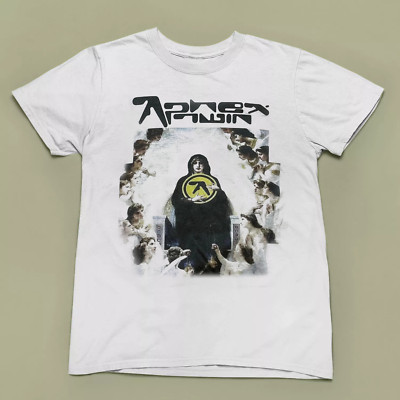 Aphex Twin Band Gift For Fans Full Size S to 5XL White  T-shirt