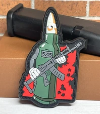 PVC Tactical Morale Patch, Ammo Bullet Gun Patch,  Assault Rifle Military Patch