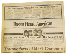 John Lennon The Beatles Boston Herald December 11 1980 New Full Newspaper Death