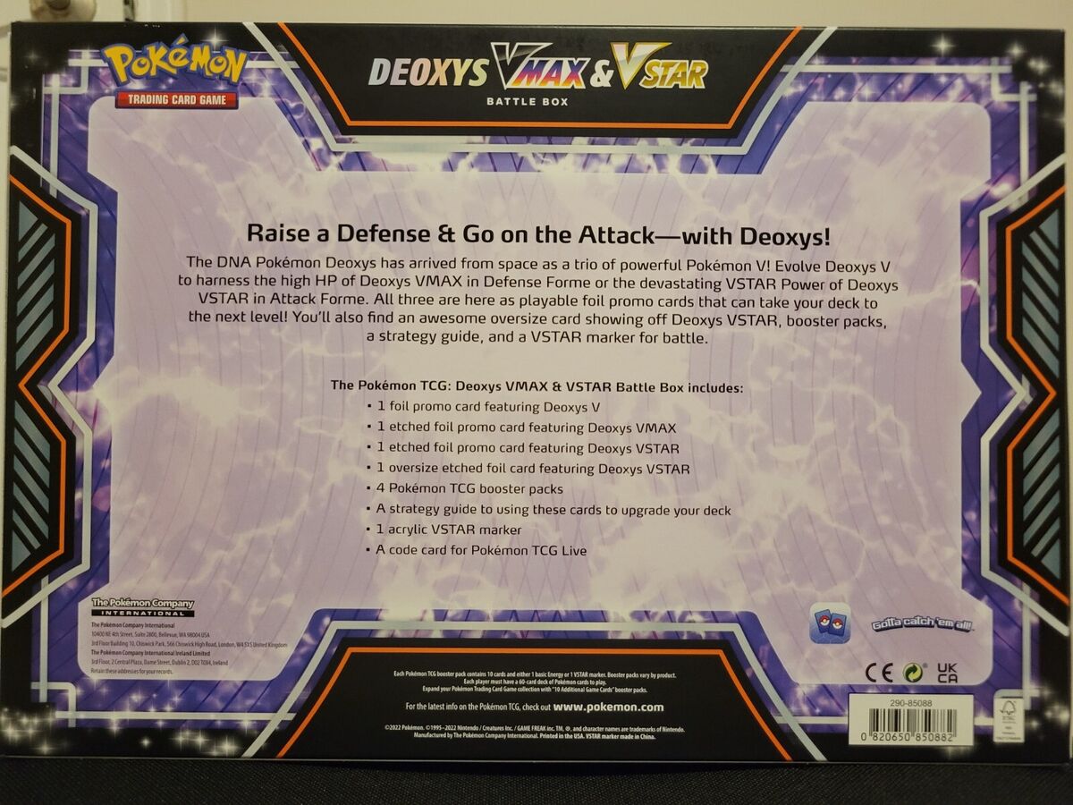 Pokémon TCG: Deoxys VMAX & VSTAR Battle Box